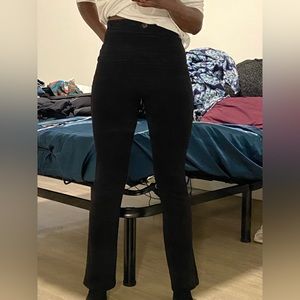 Black Ultra High Rise Flare Bell Bottom Pants